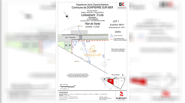 Ma-Cabane - Vente Terrain Dompierre-sur-Mer, 385 m²