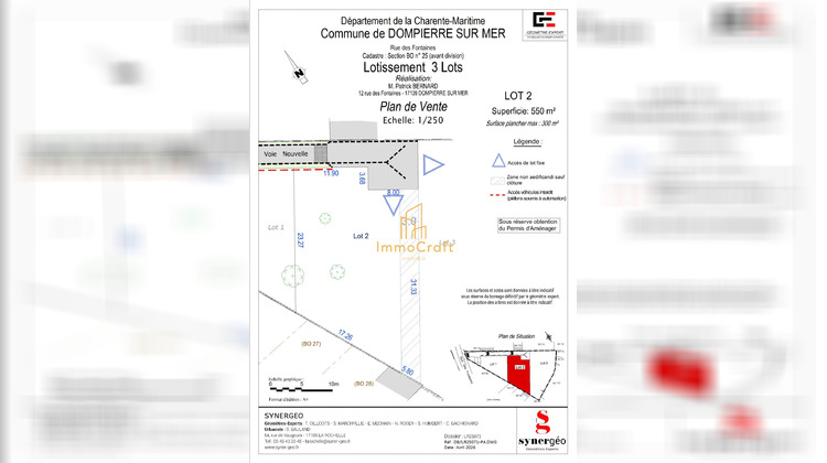 Ma-Cabane - Vente Terrain Dompierre-sur-Mer, 550 m²