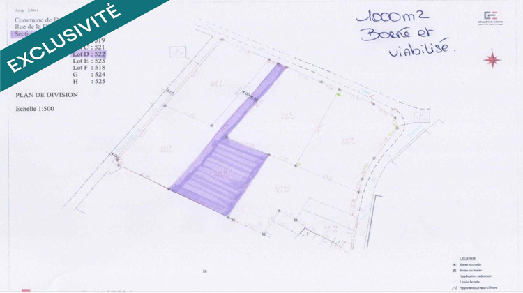 Ma-Cabane - Vente Terrain Doussay, 1000 m²