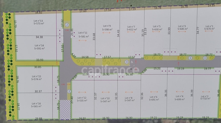 Ma-Cabane - Vente Terrain ECOYEUX, 699 m²