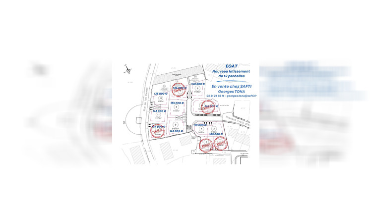 Ma-Cabane - Vente Terrain Egat, 362 m²