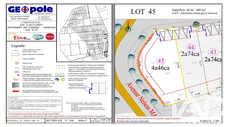 Ma-Cabane - Vente Terrain Elne, 446 m²