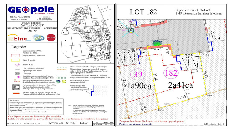 Ma-Cabane - Vente Terrain Elne, 241 m²