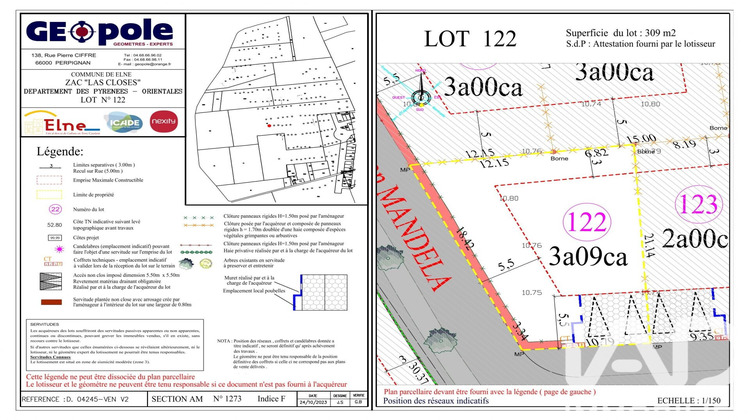 Ma-Cabane - Vente Terrain Elne, 307 m²