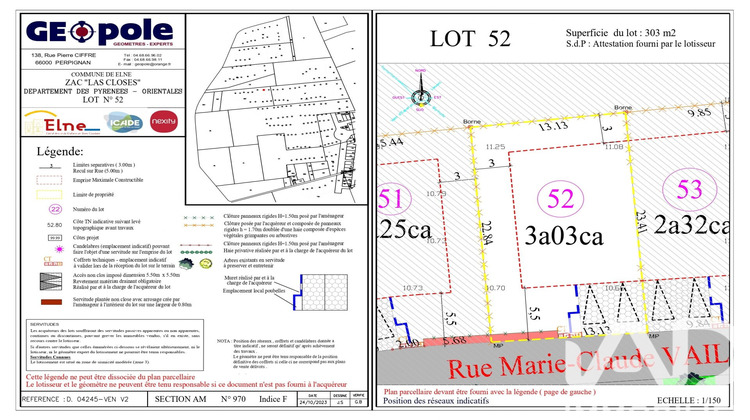 Ma-Cabane - Vente Terrain Elne, 303 m²