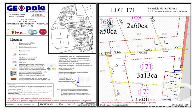 Ma-Cabane - Vente Terrain Elne, 313 m²