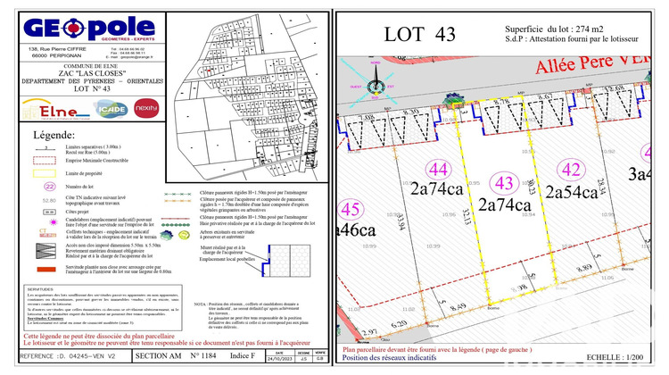 Ma-Cabane - Vente Terrain Elne, 274 m²
