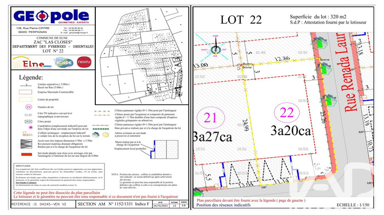 Ma-Cabane - Vente Terrain Elne, 320 m²