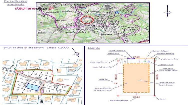 Ma-Cabane - Vente Terrain ERGUE-GABERIC, 418 m²