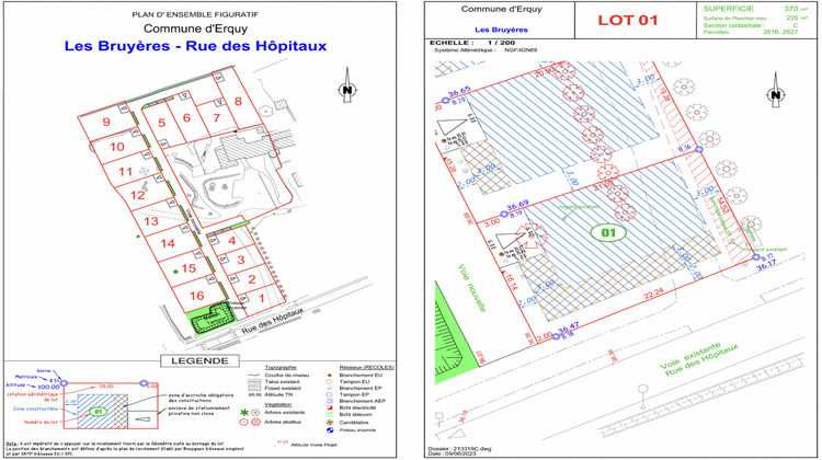 Ma-Cabane - Vente Terrain Erquy, 370 m²