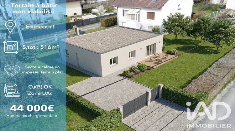Ma-Cabane - Vente Terrain Exincourt, 516 m²