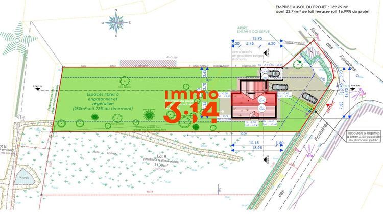 Ma-Cabane - Vente Terrain Faverolles, 1360 m²