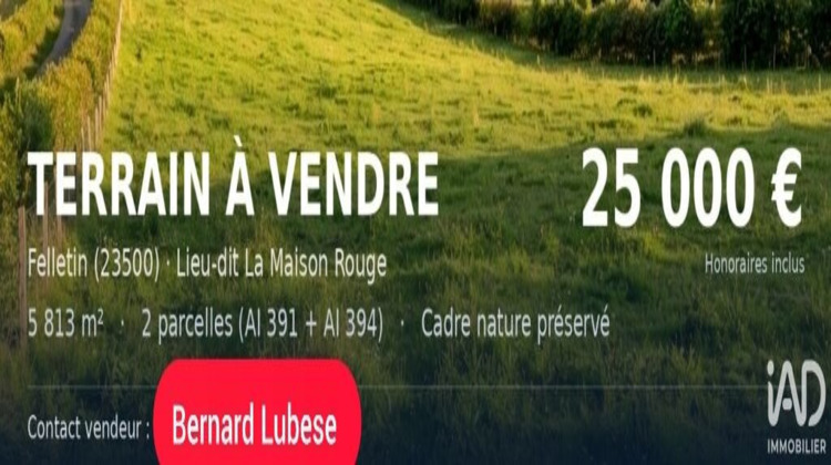 Ma-Cabane - Vente Terrain Felletin, 5813 m²