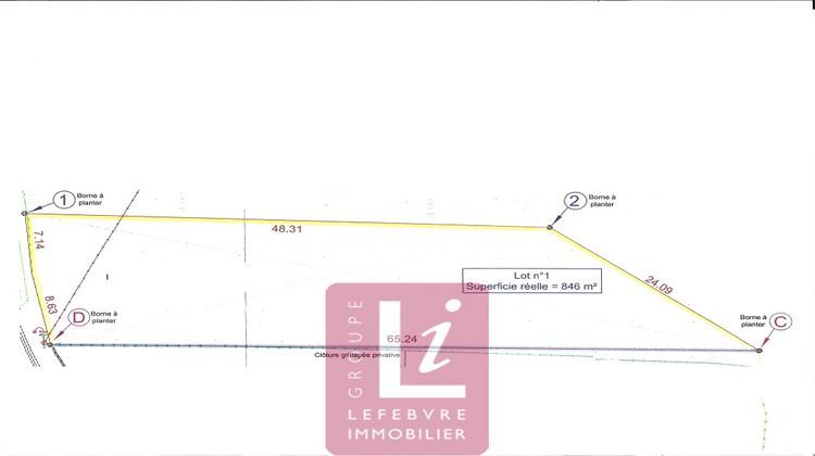 Ma-Cabane - Vente Terrain Fiennes, 846 m²