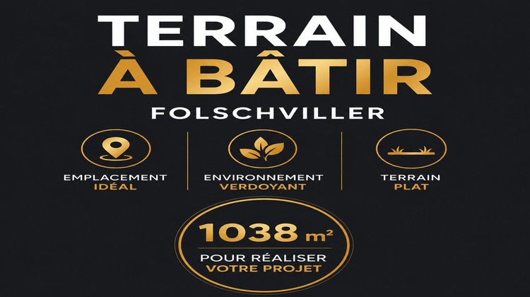 Ma-Cabane - Vente Terrain Folschviller, 1038 m²