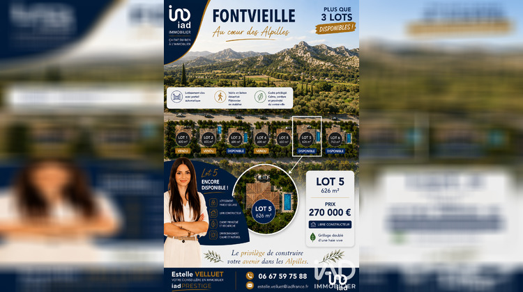 Ma-Cabane - Vente Terrain Fontvieille, 626 m²