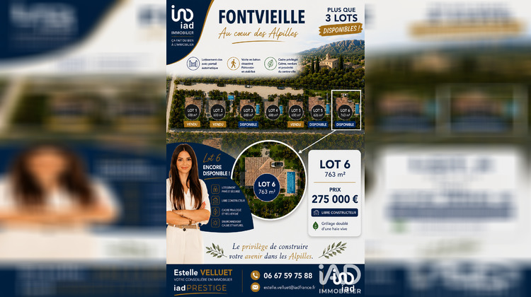 Ma-Cabane - Vente Terrain Fontvieille, 763 m²