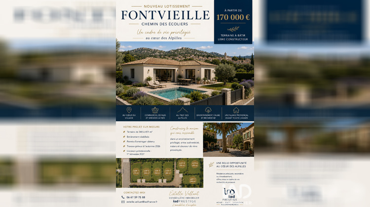 Ma-Cabane - Vente Terrain Fontvieille, 451 m²