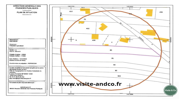 Ma-Cabane - Vente Terrain Fresney-le-Vieux, 2600 m²