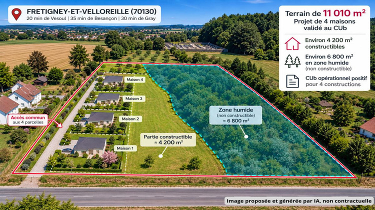 Ma-Cabane - Vente Terrain FRETIGNEY ET VELLOREILLE, 11010 m²