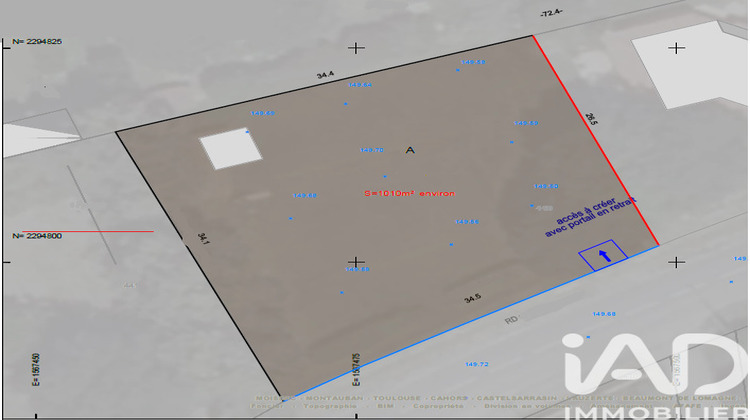 Ma-Cabane - Vente Terrain Fronton, 1010 m²