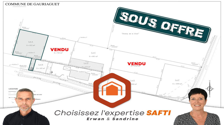 Ma-Cabane - Vente Terrain Gauriaguet, 822 m²