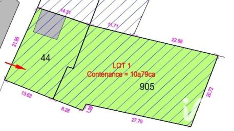 Ma-Cabane - Vente Terrain Genté, 1059 m²