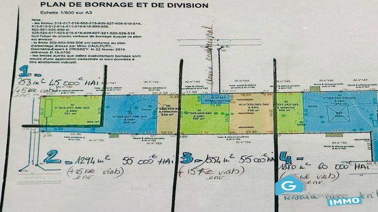 Ma-Cabane - Vente Terrain Gergy, 753 m²