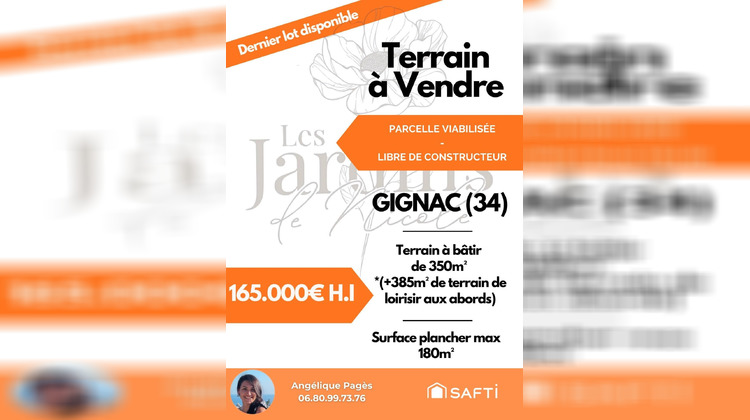 Ma-Cabane - Vente Terrain Gignac, 350 m²