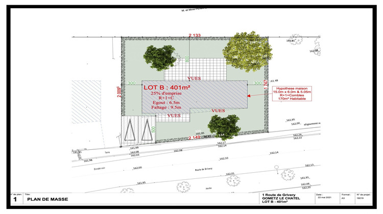 Ma-Cabane - Vente Terrain Gometz-le-Châtel, 401 m²