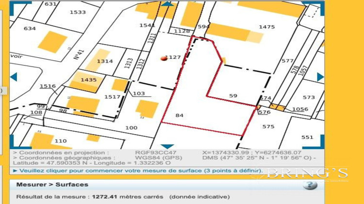 Ma-Cabane - Vente Terrain Grand-Auverné, 1275 m²