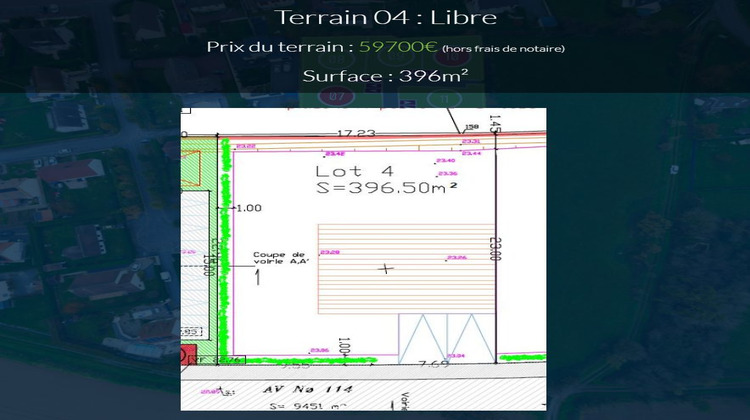 Ma-Cabane - Vente Terrain Grandcamp-Maisy, 396 m²