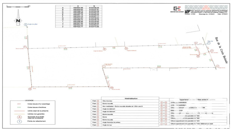 Ma-Cabane - Vente Terrain Grandpuits-Bailly-Carrois, 1352 m²