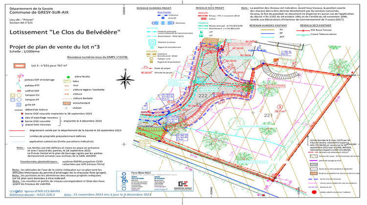 Ma-Cabane - Vente Terrain GRESY-SUR-AIX, 1680 m²