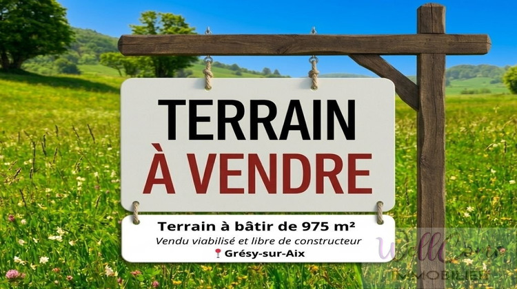 Ma-Cabane - Vente Terrain GRESY SUR AIX, 975 m²