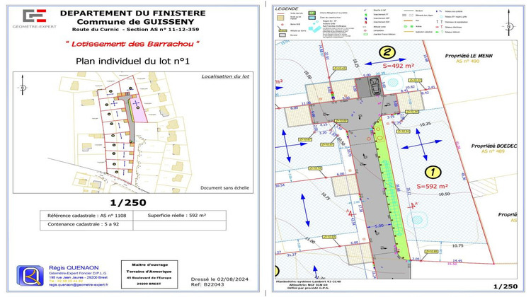 Ma-Cabane - Vente Terrain GUISSENY, 492 m²