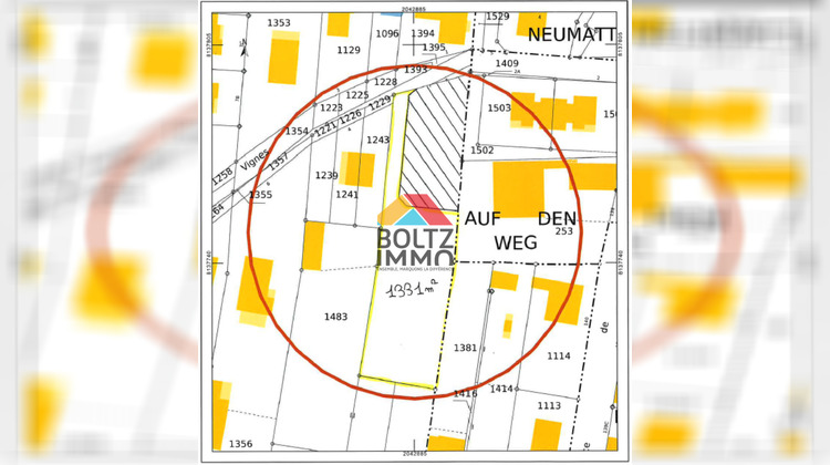 Ma-Cabane - Vente Terrain Herbsheim, 1331 m²