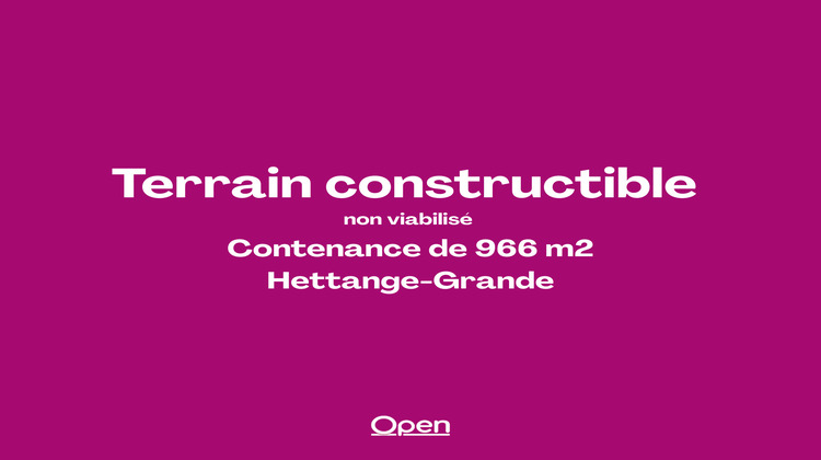 Ma-Cabane - Vente Terrain Hettange-Grande, 966 m²