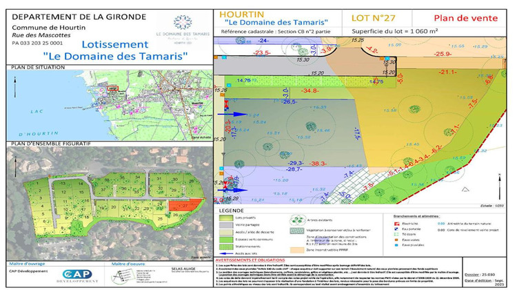 Ma-Cabane - Vente Terrain HOURTIN, 1060 m²