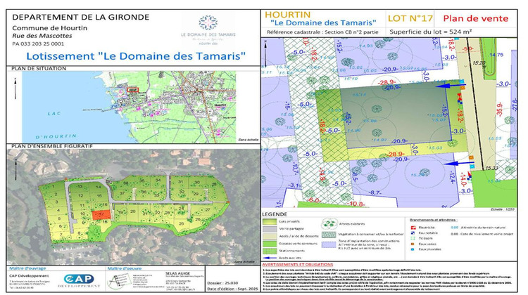 Ma-Cabane - Vente Terrain HOURTIN, 524 m²