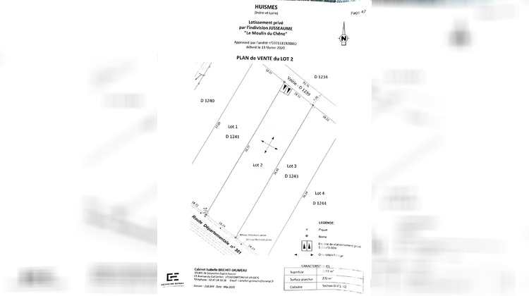 Ma-Cabane - Vente Terrain Huismes, 1387 m²