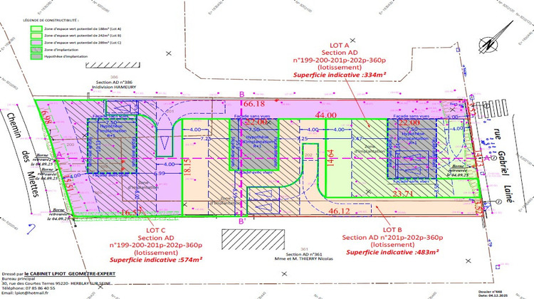 Ma-Cabane - Vente Terrain JOUY-LE-MOUTIER, 574 m²
