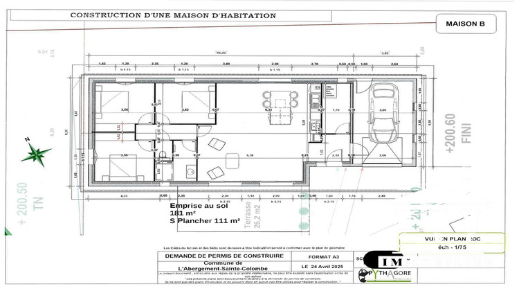 Ma-Cabane - Vente Terrain L'Abergement-Sainte-Colombe, 719 m²