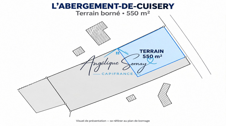 Ma-Cabane - Vente Terrain L ABERGEMENT DE CUISERY, 550 m²