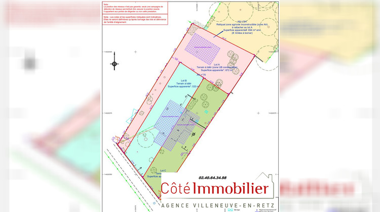 Ma-Cabane - Vente Terrain LA BERNERIE-EN-RETZ, 533 m²