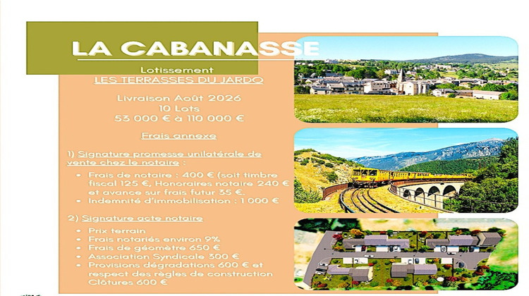 Ma-Cabane - Vente Terrain LA CABANASSE, 334 m²