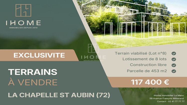Ma-Cabane - Vente Terrain LA CHAPELLE-SAINT-AUBIN, 453 m²