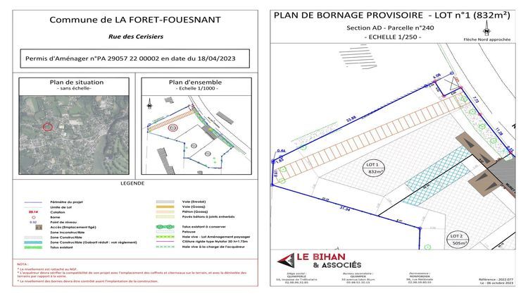 Ma-Cabane - Vente Terrain La Forêt-Fouesnant, 836 m²