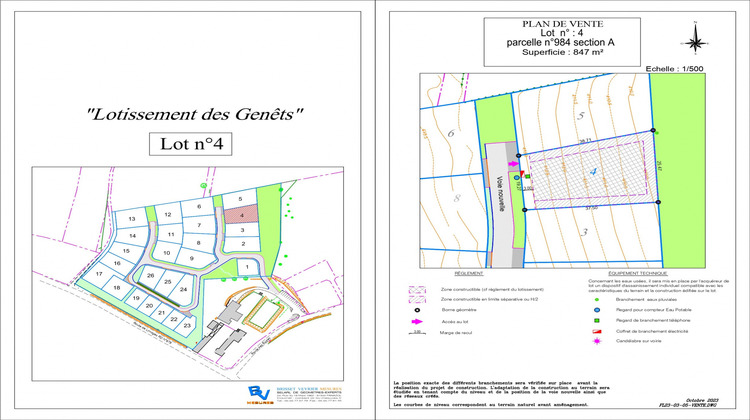 Ma-Cabane - Vente Terrain La Geneytouse, 847 m²