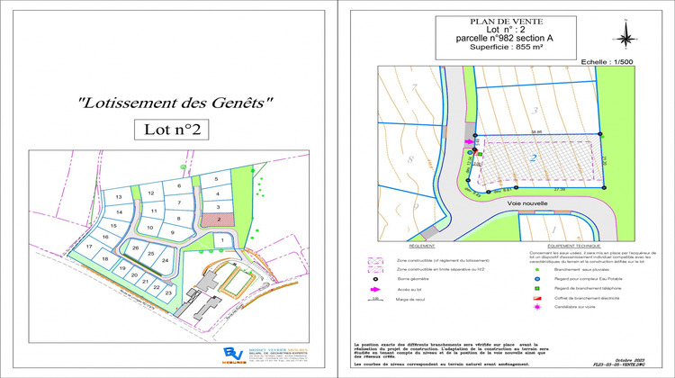 Ma-Cabane - Vente Terrain La Geneytouse, 855 m²